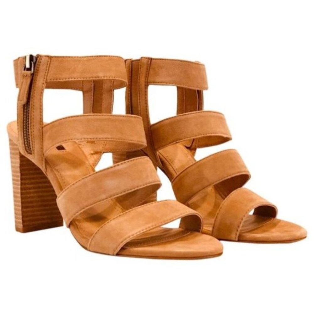 Tahari Media Suede Strappy Sandal, Sz 8.5